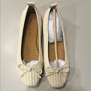 Kelsi Dagger Women's Woven Cream Loafers